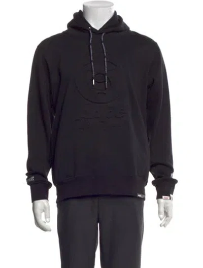 Pre-owned Aape By A Bathing Ape Logo Graphic Print Hoodie In Black