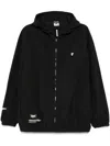 Aape By A Bathing Ape Logo Hooded Jacket In Schwarz