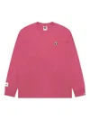 Aape By A Bathing Ape Logo Long-sleeve T-shirt In Pink
