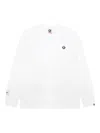 Aape By A Bathing Ape Logo Long-sleeve T-shirt In White