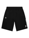 Aape By A Bathing Ape Logo-patch Bermuda Shorts In Black