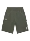 Aape By A Bathing Ape Logo-patch Bermuda Shorts In Green