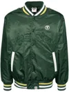 Aape By A Bathing Ape Logo-patch Bomber Jacket In Green