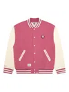 Aape By A Bathing Ape Logo-patch Bomber Jacket In Pink