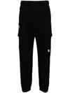 Aape By A Bathing Ape Logo-patch Cargo Track Pants In Black