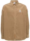 AAPE BY A BATHING APE LOGO-PATCH CORDUROY SHIRT