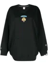 Aape By A Bathing Ape Logo-patch Cotton Sweatshirt In Black