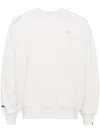 Aape By A Bathing Ape Logo-patch Crew-neck Sweatshirt In Grey