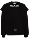 Aape By A Bathing Ape Logo-patch Embroidered Sweatshirt In Black