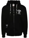Aape By A Bathing Ape Logo-printed Hooded Jacket In Black