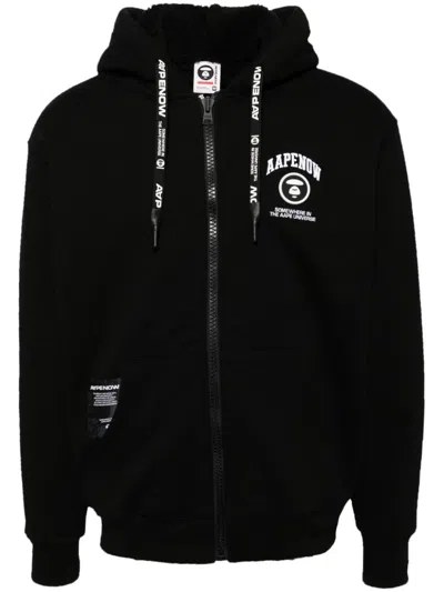AAPE BY A BATHING APE LOGO-PATCH HOODED JACKET