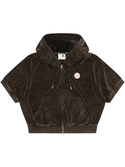 Aape By A Bathing Ape Logo-patch Hoodie In Black