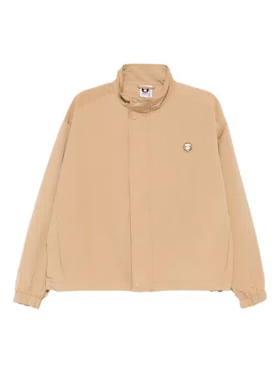 Aape By A Bathing Ape Logo Patch Jacket In Animal Print