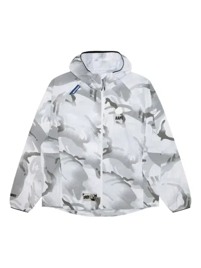 Aape By A Bathing Ape Logo-patch Jacket In White
