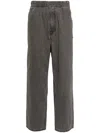 Aape By A Bathing Ape Black Elastic Waist Jeans In Black