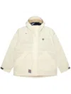 Aape By A Bathing Ape Logo-patch Layered Hooded Jacket In Nude