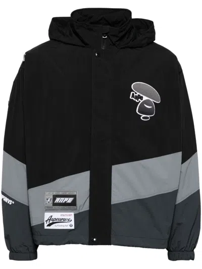 Aape By A Bathing Ape Logo-patch Long-sleeved Jacket In Bkx Black