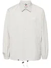 Aape By A Bathing Ape Logo-patch Long-sleeved Jacket In Grey