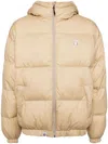 Aape By A Bathing Ape Logo Patch Padded Jacket In Neutrals