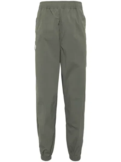 Aape By A Bathing Ape Logo-patch Pants In Green
