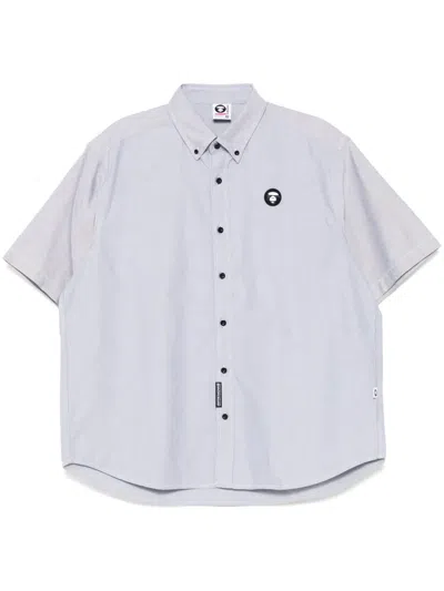 Aape By A Bathing Ape Logo-patch Shirt In Black