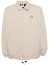 Aape By A Bathing Ape Logo-patch Shirt Jacket In Brown