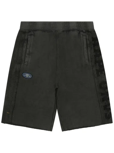 Aape By A Bathing Ape Logo-patch Shorts In Black