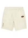 Aape By A Bathing Ape Reversible Logo Sweatshirt Fabric Shorts In Neutrals