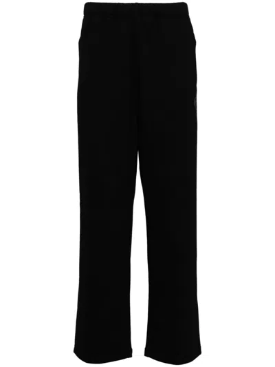 Aape By A Bathing Ape Logo-patch Straight Track Trousers In Black