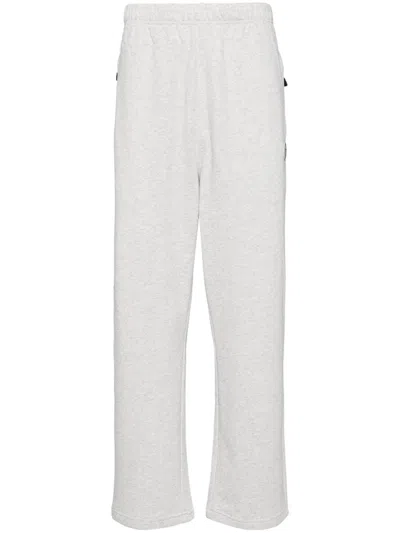 Aape By A Bathing Ape Logo-patch Straight Track Pants In Grey
