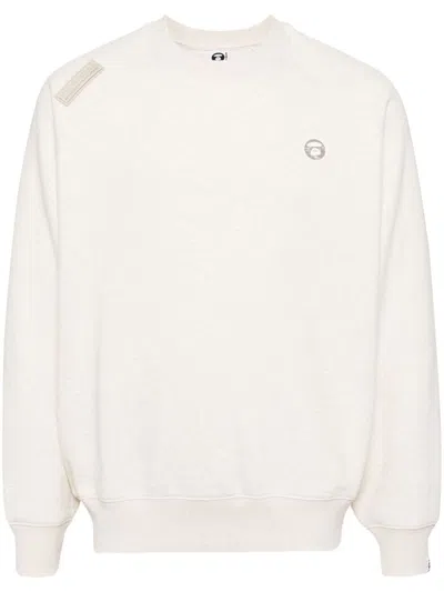 AAPE BY A BATHING APE LOGO PATCH SWEATSHIRT