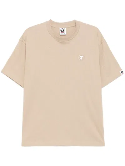 Aape By A Bathing Ape Logo-patch T-shirt In 褐色