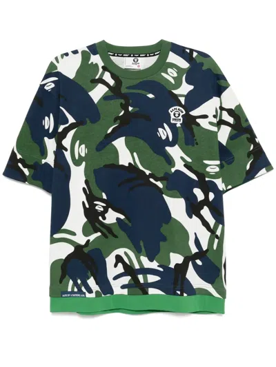 Aape By A Bathing Ape Logo-patch T-shirt In White