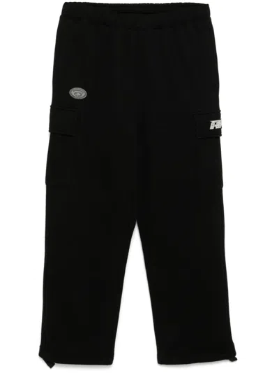 Aape By A Bathing Ape Logo Patch Track Pants In Black