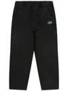 Aape By A Bathing Ape Logo-patch Trousers In Black
