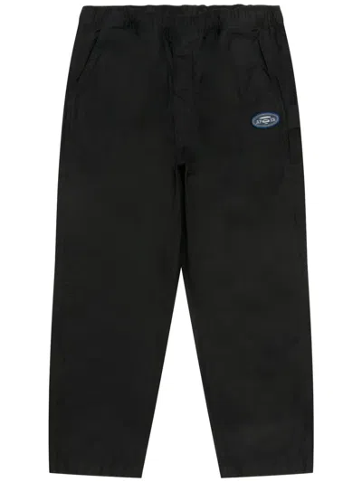 Aape By A Bathing Ape Logo-patch Trousers In Black