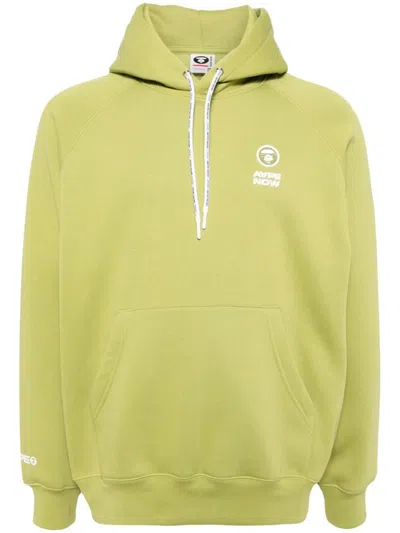 Aape By A Bathing Ape Logo-patched Hoodie In 绿色
