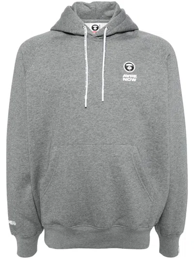 Aape By A Bathing Ape Logo-patched Hoodie In 灰色