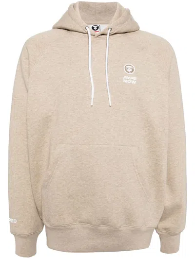 Aape By A Bathing Ape Logo-patched Hoodie In 中性色