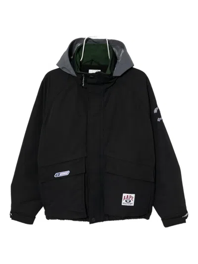 Aape By A Bathing Ape Logo-patched Jacket In Black