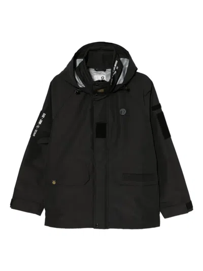 Aape By A Bathing Ape Logo-patched Jacket In Black