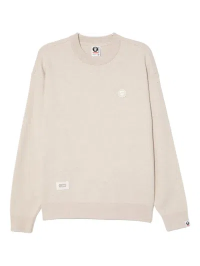 Aape By A Bathing Ape Logo-patched Sweatshirt In Neutral