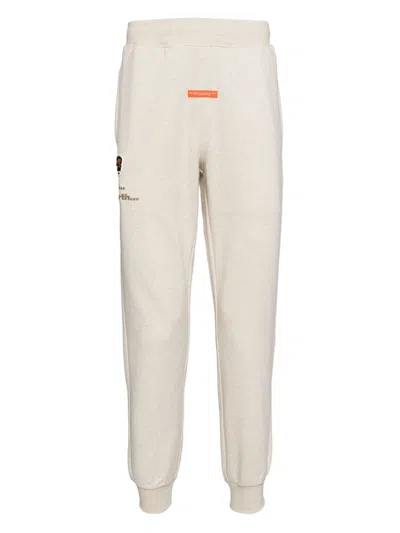 Aape By A Bathing Ape Logo-patched Track Pants In Brown