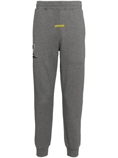 Aape By A Bathing Ape Logo-patched Track Pants In Grey