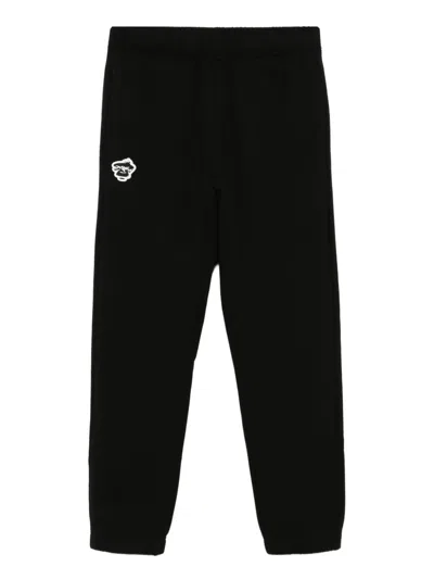 Aape By A Bathing Ape Logo-patched Trousers In Black