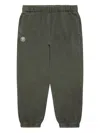 Aape By A Bathing Ape Logo-plaque Cuffed Track Pants In Green