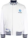 Aape By A Bathing Ape Logo-print Bomber Jacket In Wh2