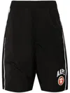 Aape By A Bathing Ape Logo-print Cotton Shorts In Bkx
