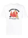 Aape By A Bathing Ape T-shirt Mit Logo-print In Weiss
