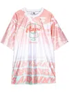 Aape By A Bathing Ape Logo-print Faded-effect T-shirt Dress In Pink